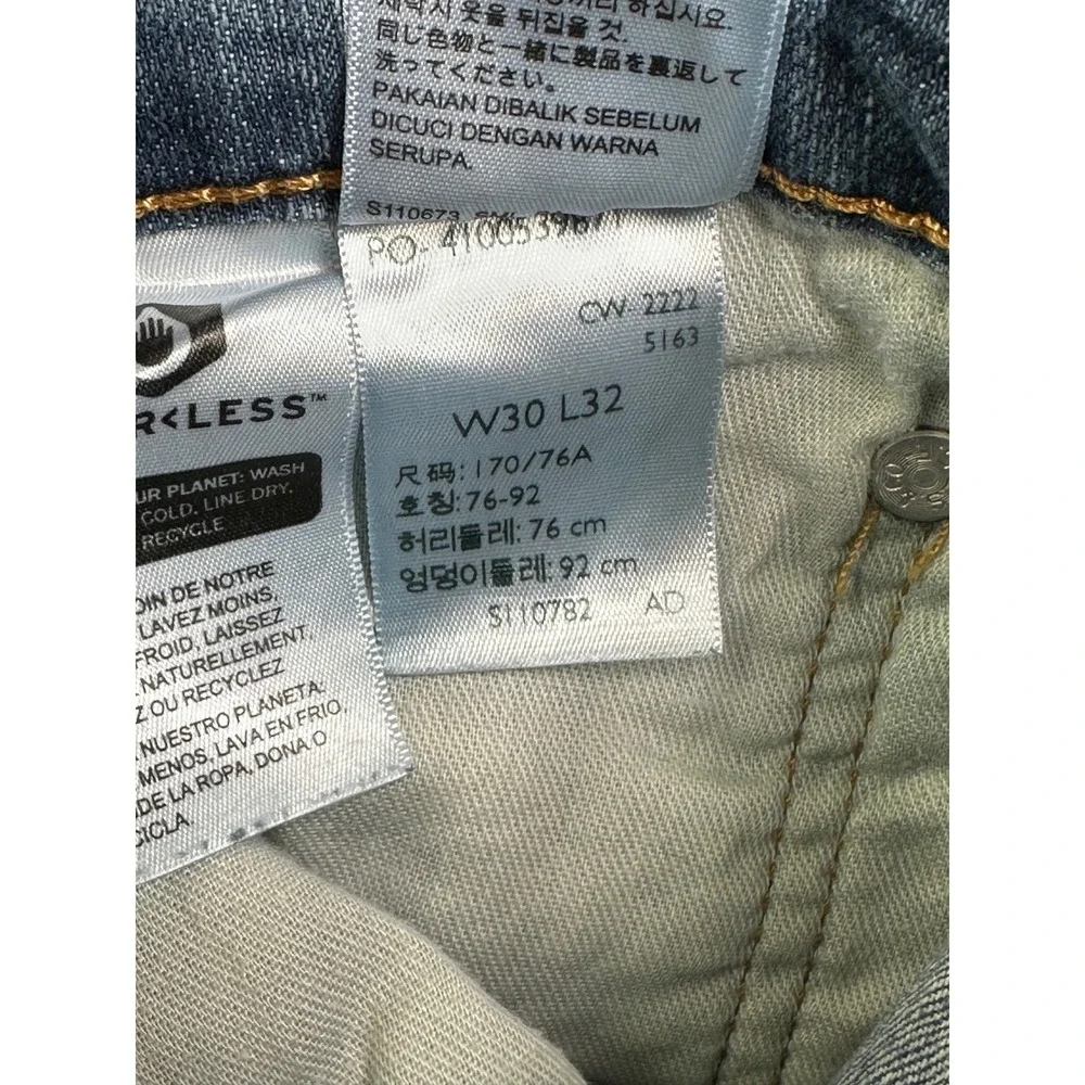 Levis 514 Straight Fit Jeans Men's W30 L32‎ Medium Wash Blue Denim Pants